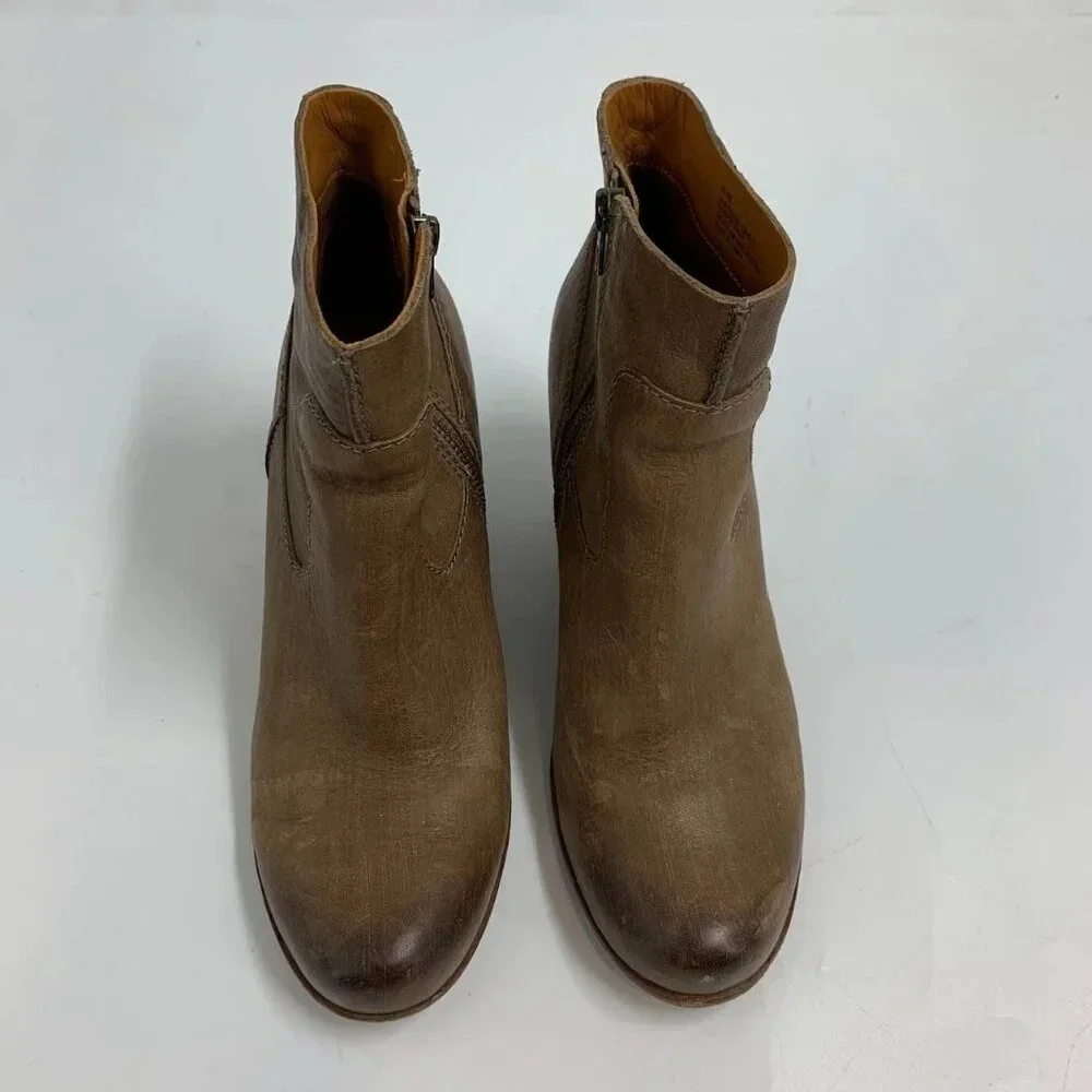 Kork Ease Women's Michelle Leather Side‎ Zip Wedge Bootie Size 8.5